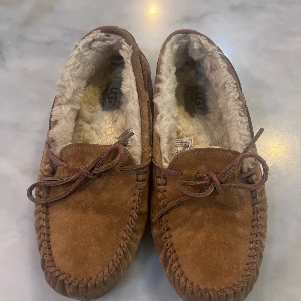 UGG Australia Women's Brown Dakota Suede Slippers